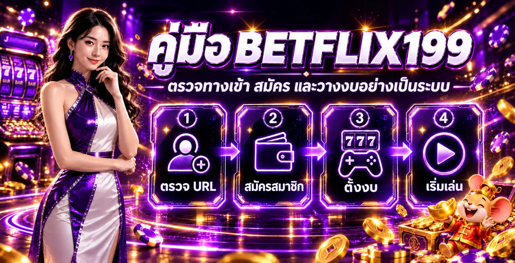 BETFLIX199 คู่มือตรวจทางเข้า สมัคร และตั้งงบ
